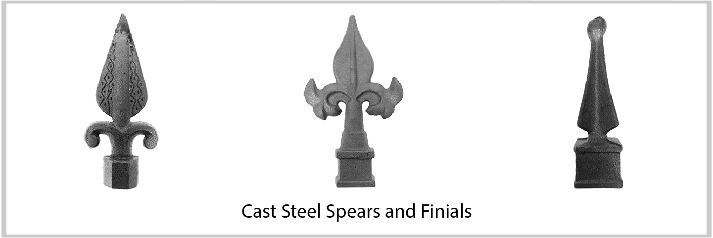 Cast Iron Spears & Fineals. Wide Variety and Excellent Quality from Superior Ornamental Supply.