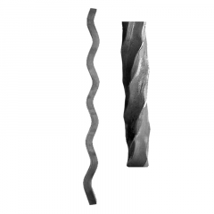 Wave Design Hammered 4 corners Twisted Balusters & Pickets SUI70-D-1HT