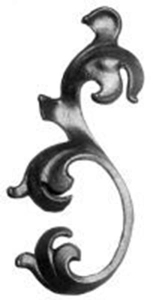 Cast Steel Leaves & Ornaments 55-607