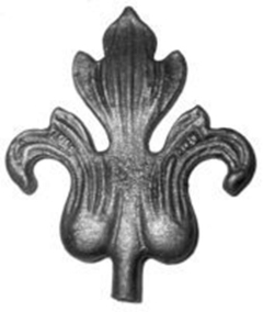 Cast Steel Leaves & Ornaments 55-870 (# 4132)