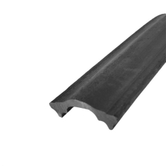 This cap rail is made with molded steel and is a decorative smooth top to any handrail. They fit over steel tube or flat bar. We have sizes to fit over 1", 1 1/4" , and 1 1/2" wide. 