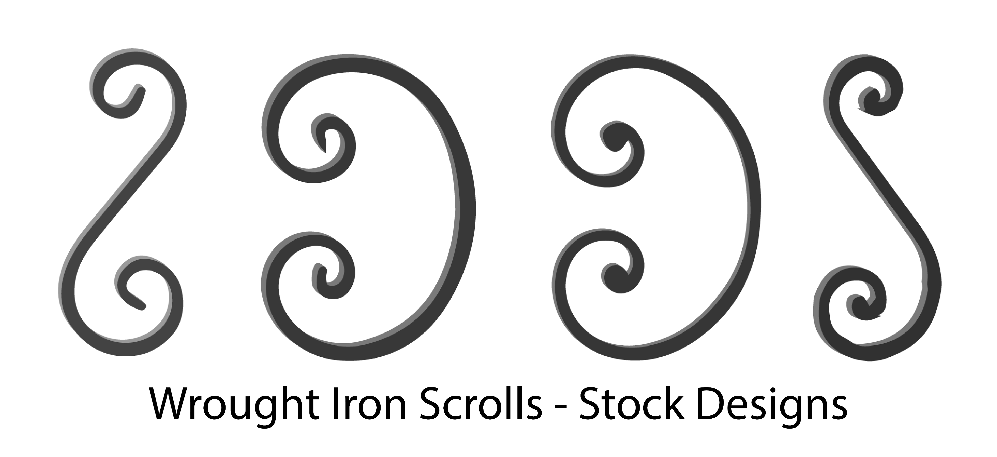 Wrought Iron Scrolls, Forged Steel Scrolls. Wide variety and Excellent Quality from Superior Ornamental Supply.